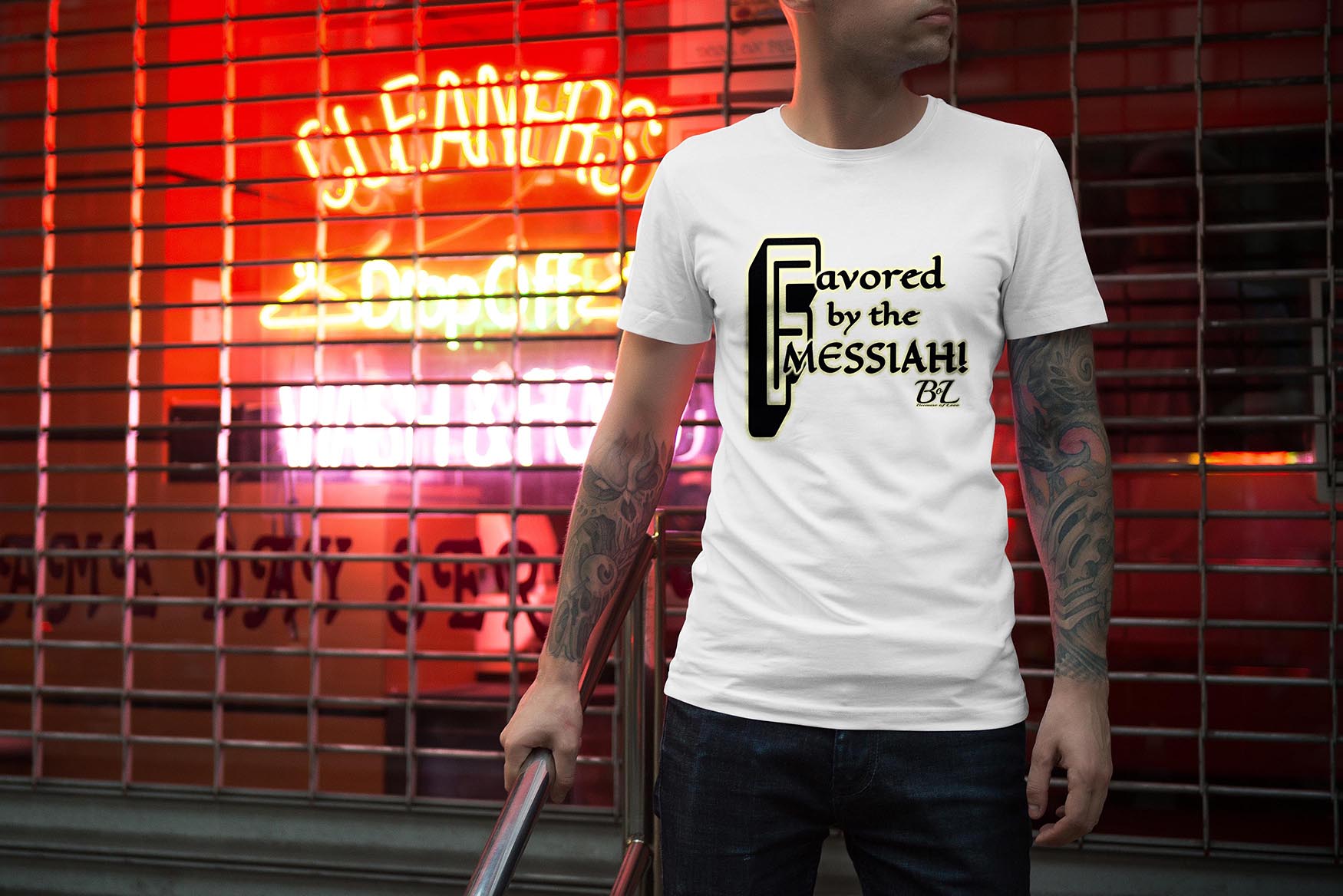 Favored by the Messiah! BOL T-Shirt - Image 2
